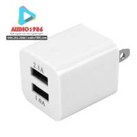 Củ Sạc Adpa 2 Cổng USB 1-A và 2-A Cho máy trợ giảng, đện thoại, máy tính bảng... audio1986
