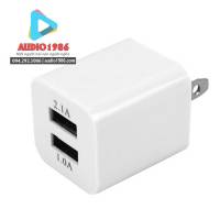 Củ Sạc Adpa 2 Cổng USB 1-A và 2-A Cho máy trợ giảng, đện thoại, máy tính bảng... audio1986