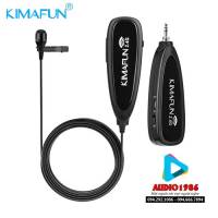 Micro không dây cài ve áo Kimafun G130 cho nhạc cụ chơi nhạc Máy quay phim và ampli loa có sẵn